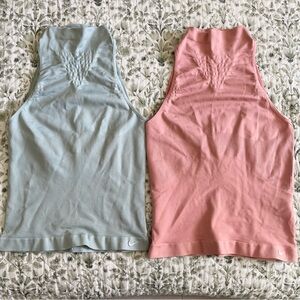 Nike Tank Top Bundle Spandex Pink & Blue Size Extra Small